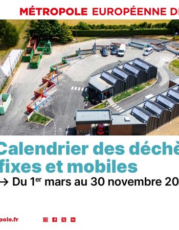 Page de garde calendrier des déchèteries fixes et mobiles 2026