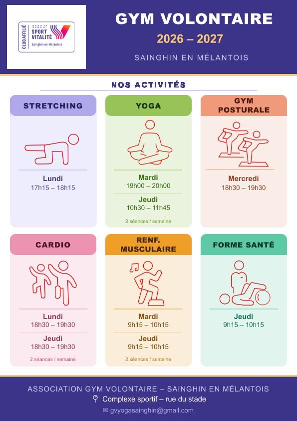 Activités organisées par l'AGV