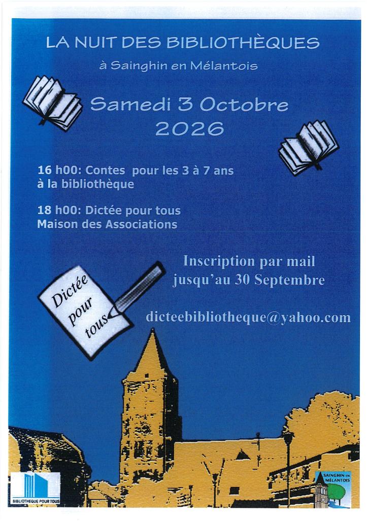 Programme de la nuit des bibliothèques